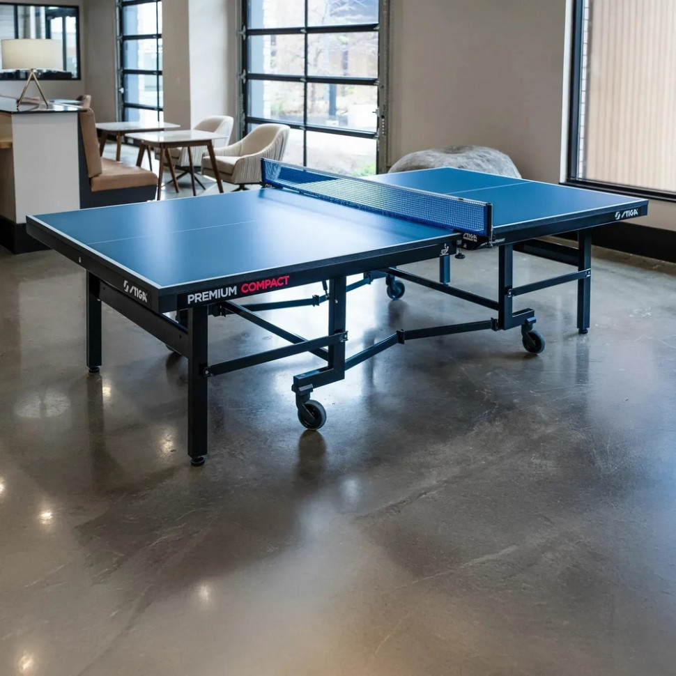 Теннисный стол Premium Compact ITTF Stiga 931475 Blue 274х152,5х76 см