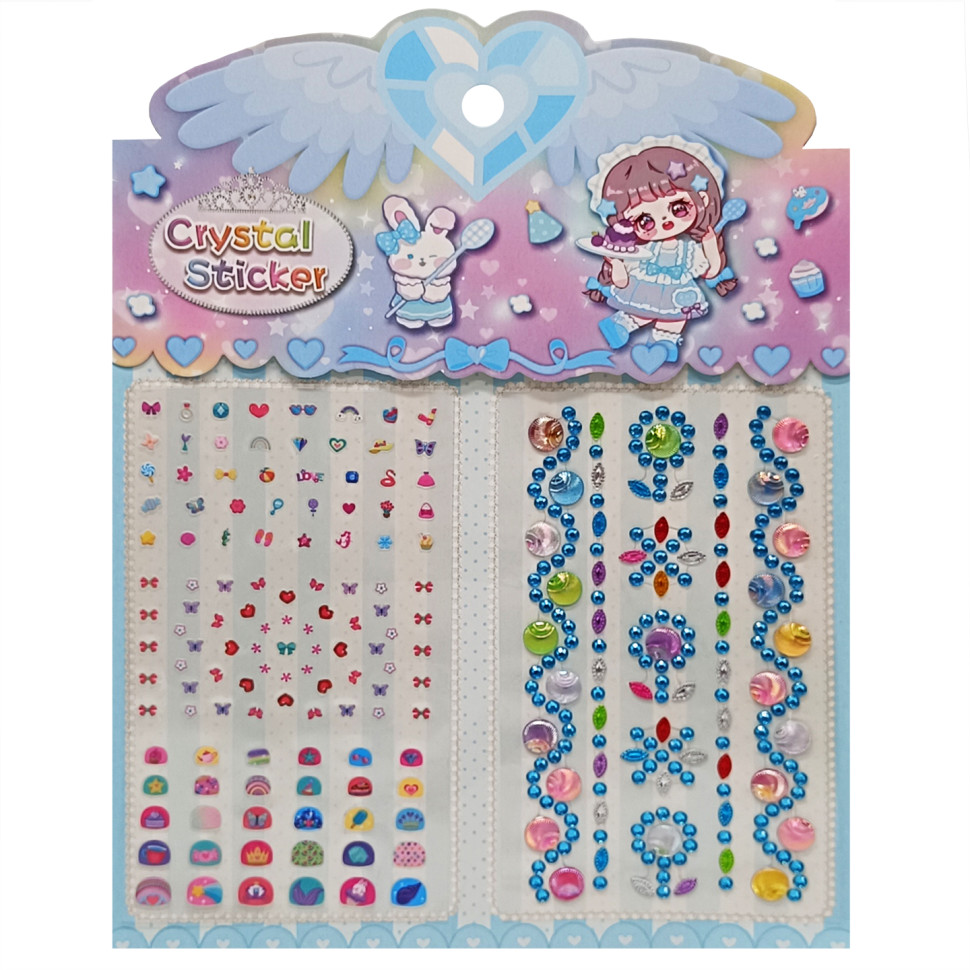 Наклейки декоративные Bambi XY-008-1(Blue) для авто, ноутбуков, телефонов