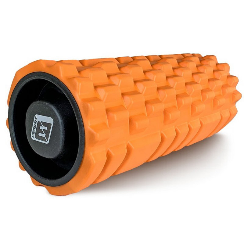 Массажный ролик Grid Roller 1.1 EasyFit EF-2020a-OR 33 см, прочный массажер, оранжевый