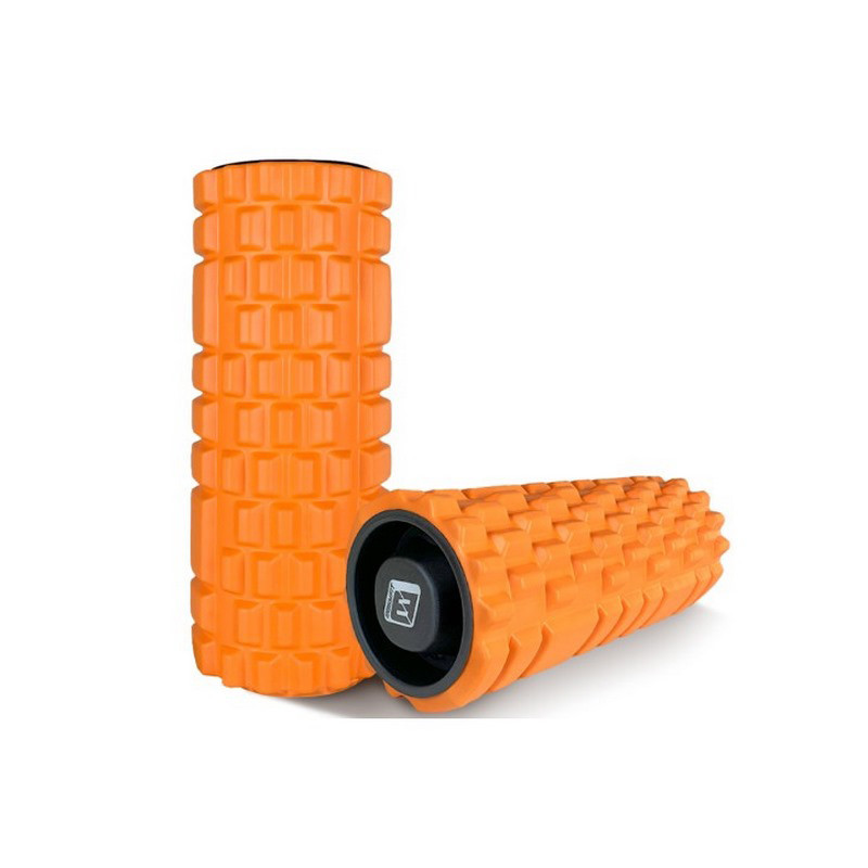 Массажный ролик Grid Roller 1.1 EasyFit EF-2020a-OR 33 см, прочный массажер, оранжевый