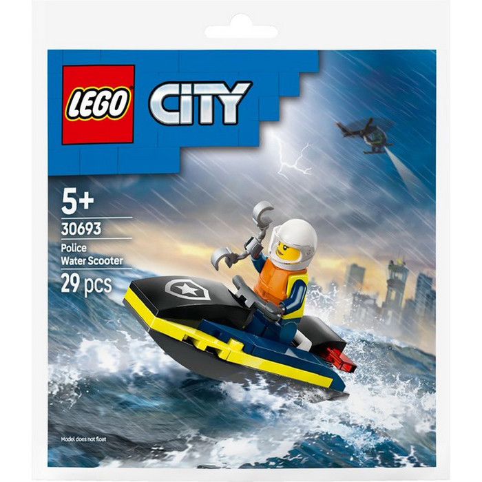 Конструктор City Полицейский катер LEGO 30693, 29 деталей