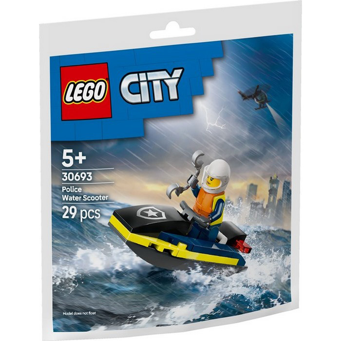 Конструктор City Полицейский катер LEGO 30693, 29 деталей
