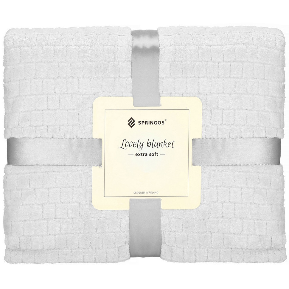 Плед-покривало Extra Soft Springos HA7111 сірий 170 x 210 см