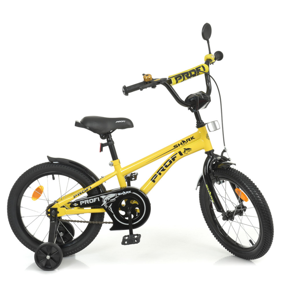 Велосипед дитячий PROF1 Y16214 16 дюймів, жовтий по цене 2 984 грн.