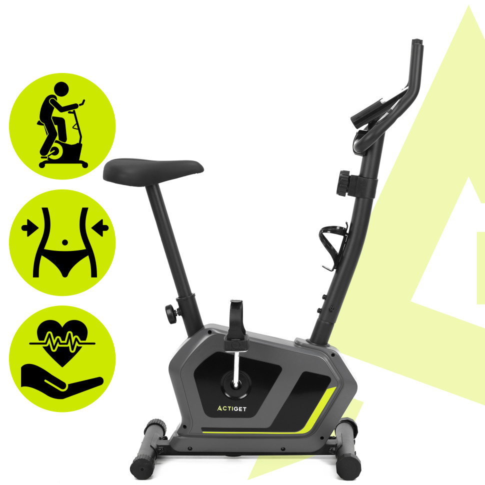 Велотренажер магнитный Actibike Pro Actiget ACT0175 серый/черный, до 100 кг
