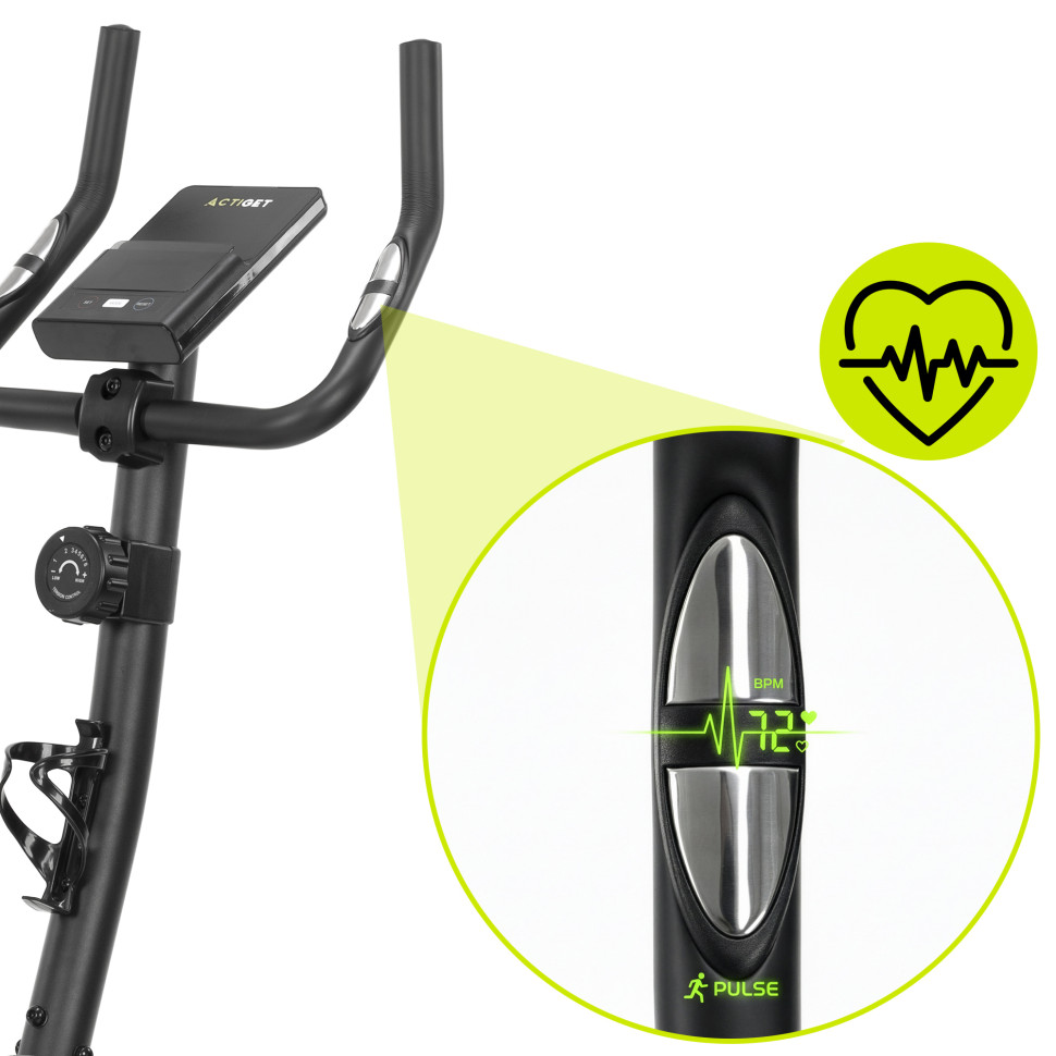 Велотренажер магнитный Actibike Pro Actiget ACT0175 серый/черный, до 100 кг