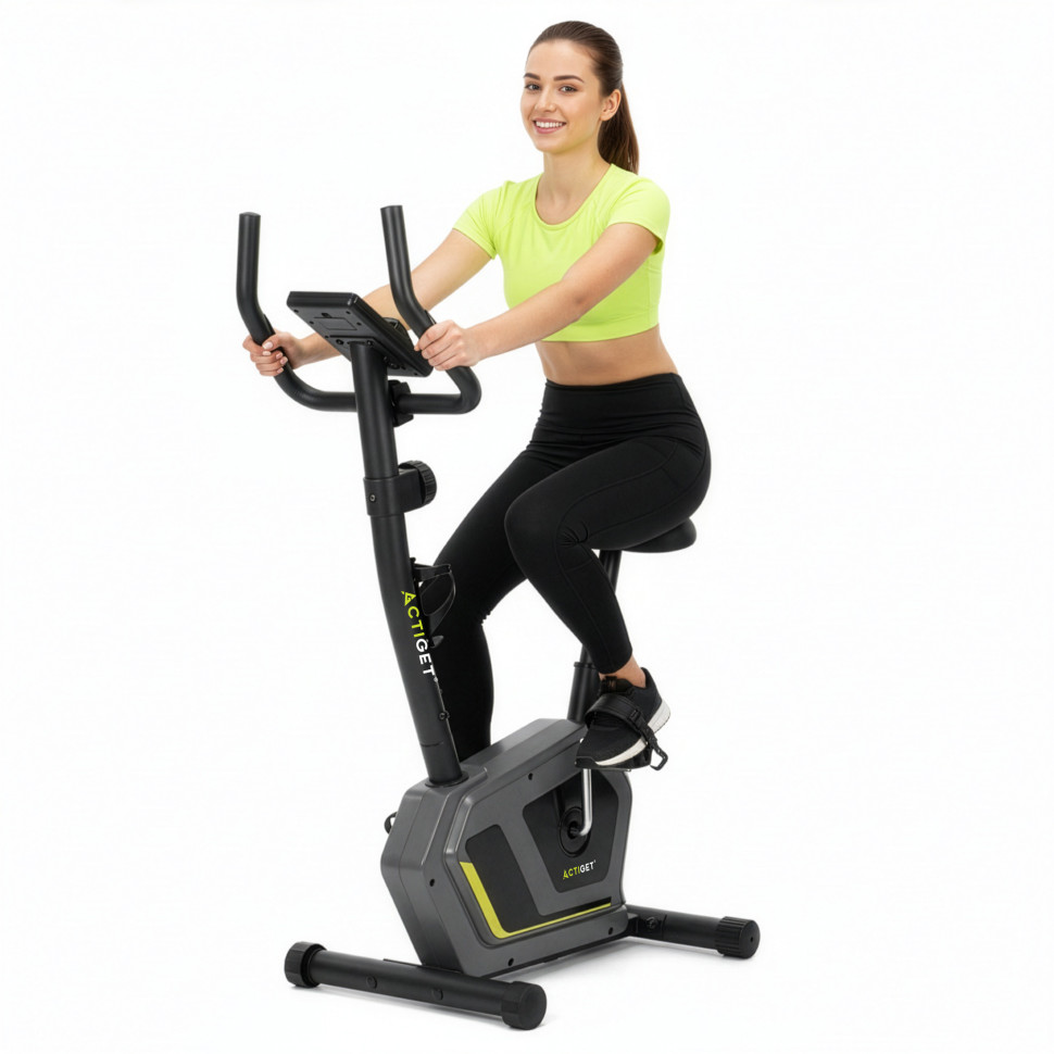 Велотренажер магнитный Actibike Pro Actiget ACT0175 серый/черный, до 100 кг