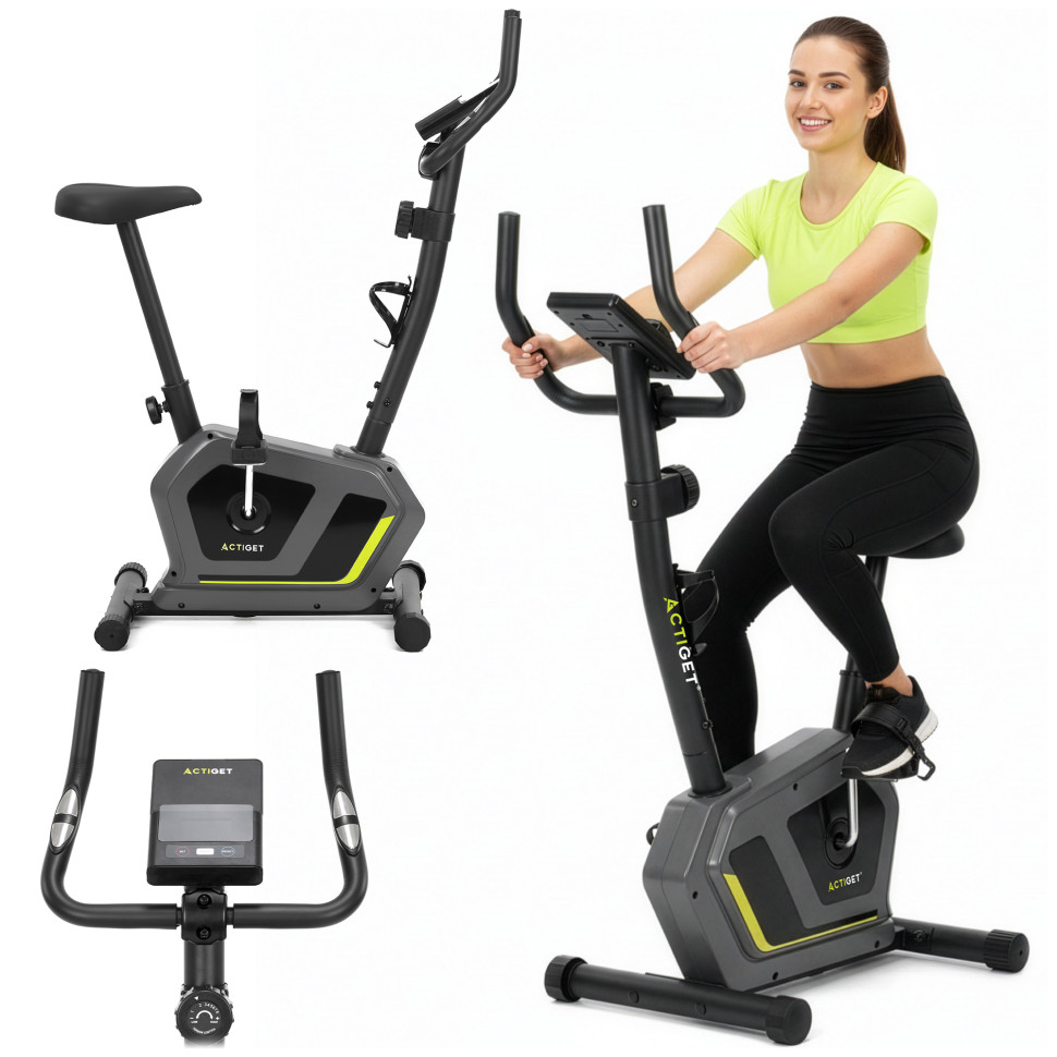 Велотренажер магнитный Actibike Pro Actiget ACT0175 серый/черный, до 100 кг