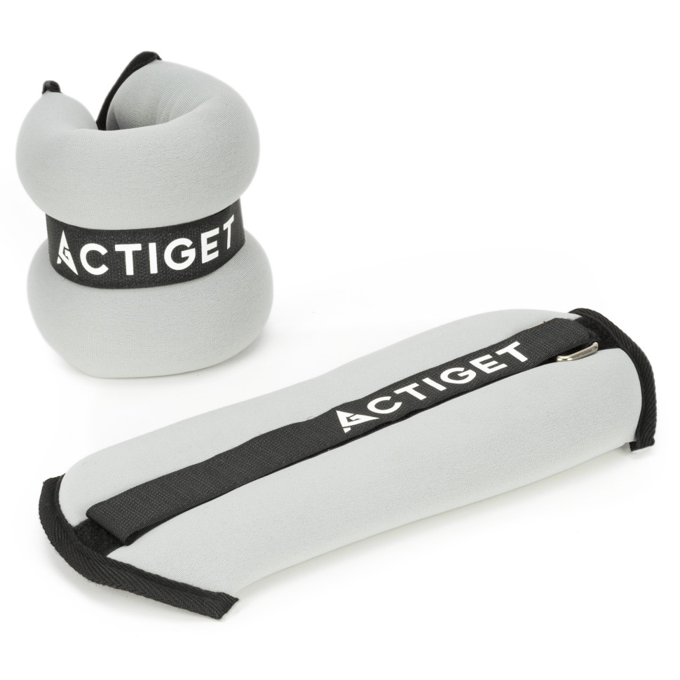 Обтяжувачі-манжети для ніг та рук Actiget ACT0128 Grey/Black 2x1 кг