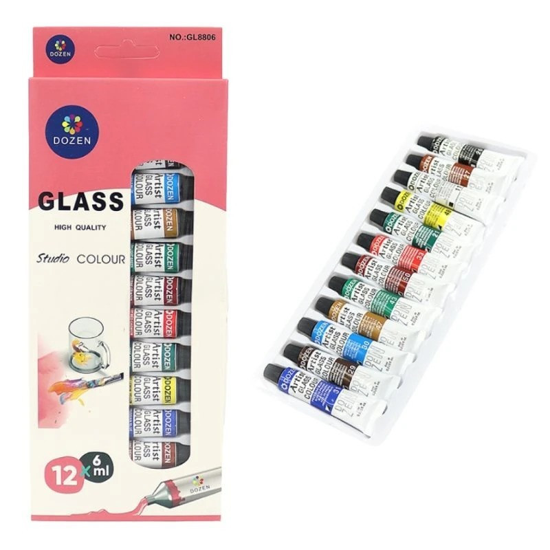 Набір фарб для розпису по склу