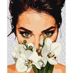 Картина по номерам "Красочная поэзия: Орхидея" &copy;art_selena_ua Идейка KHO8596, 40х50 см