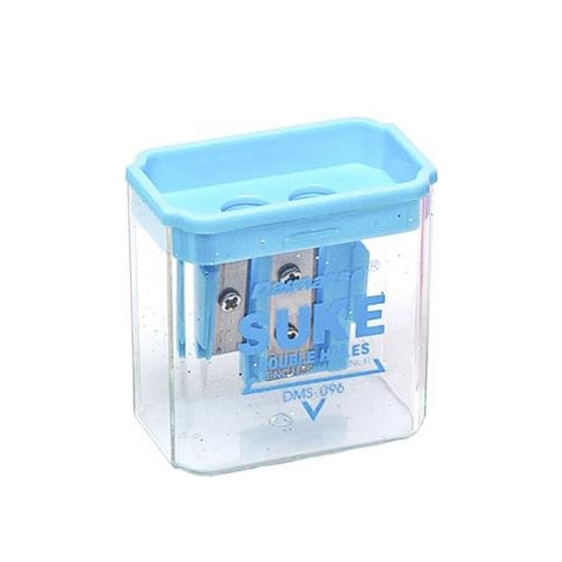Двойная точилка для карандашей с контейнером Bambi DMS-096(Blue)