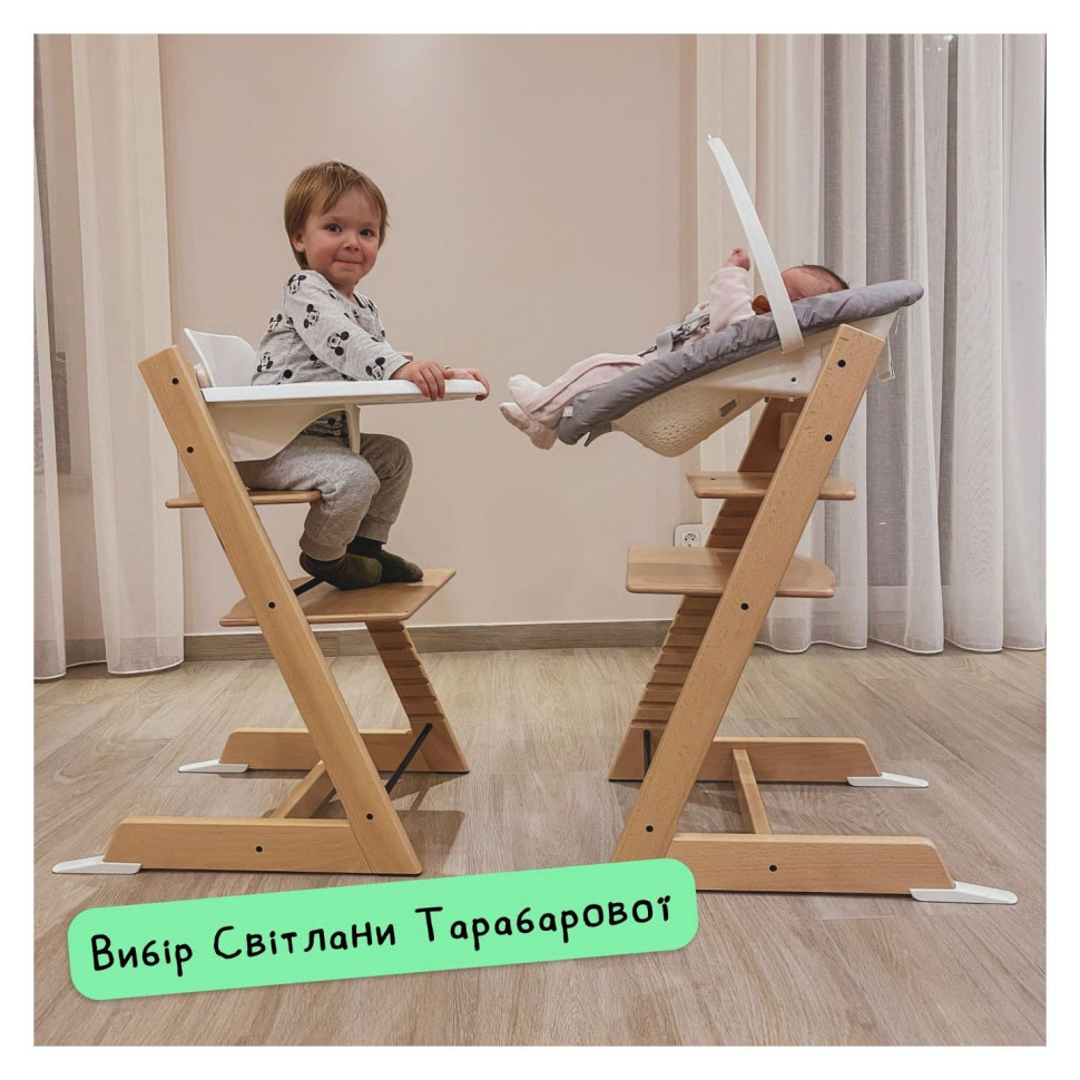 Стiльчик-трансформер дитячий Tripp Trapp Glacier Green Stokke 100139 димчасто-зелений