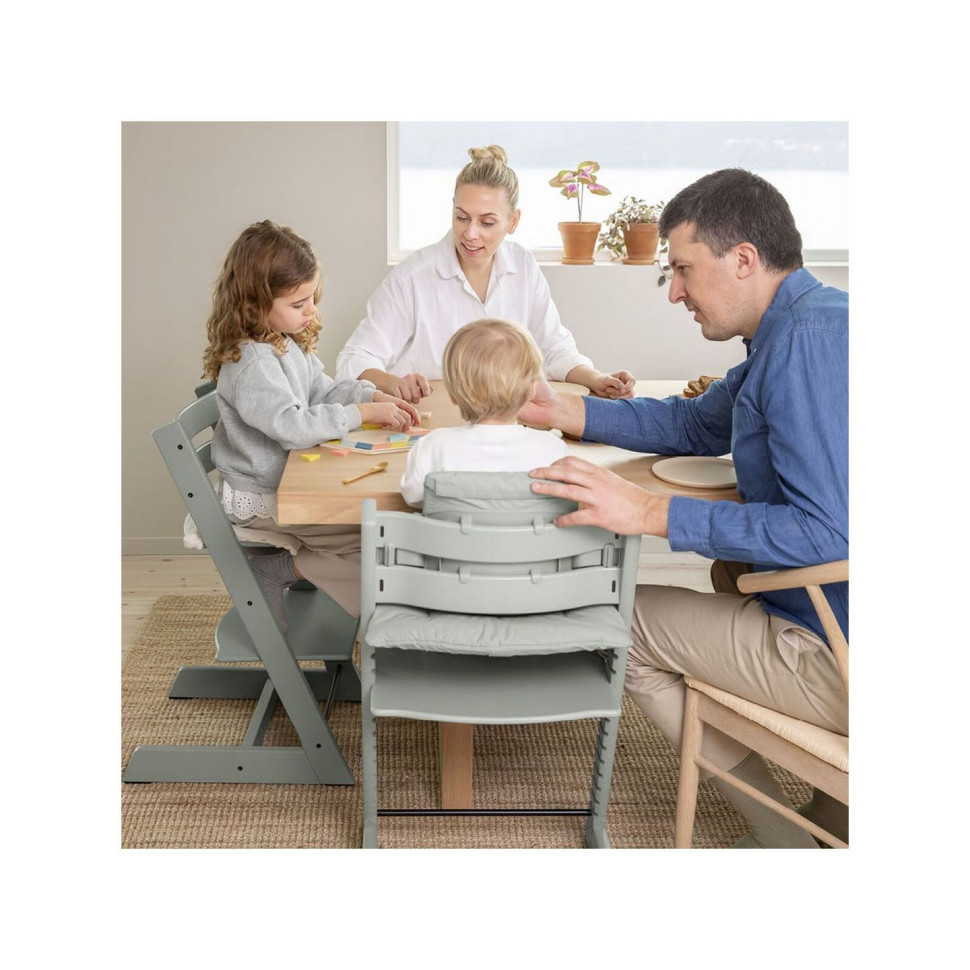 Стiльчик-трансформер дитячий Tripp Trapp Glacier Green Stokke 100139 димчасто-зелений