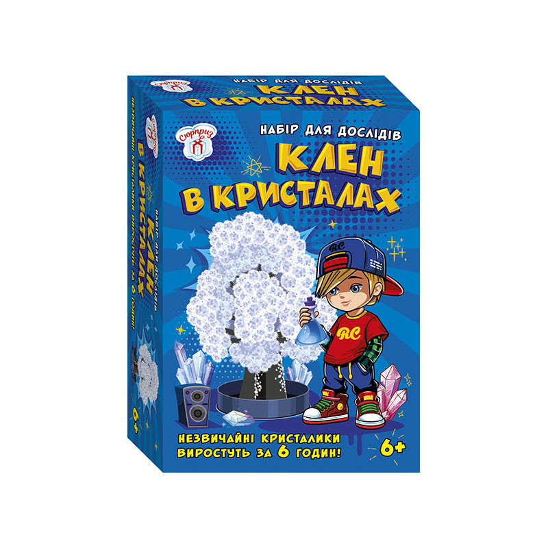 Набор для экспериментов Клен в кристаллах Ранок 10114180 белый