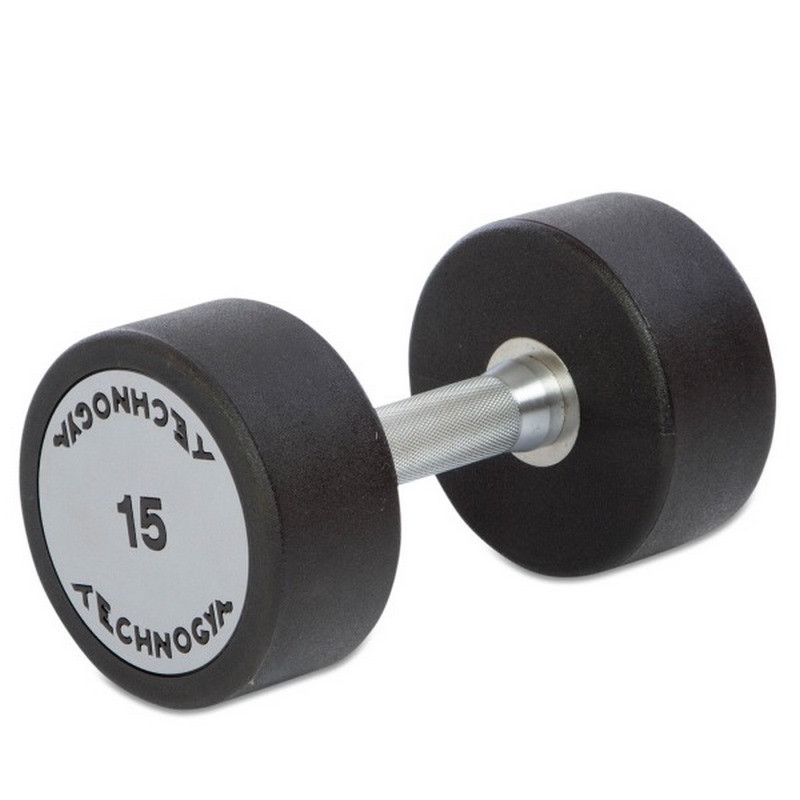 Гантель профессиональная цельная TG Technogym 128652FS 15 кг