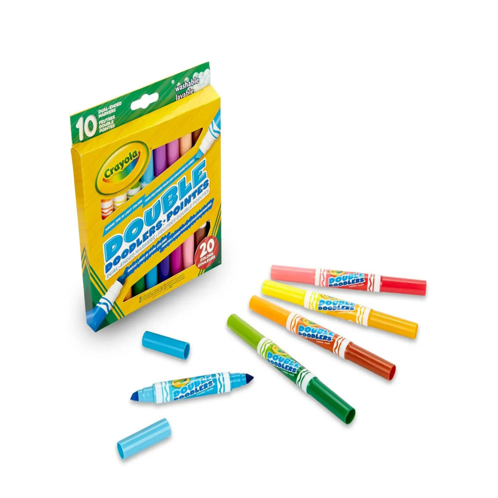 Набор двусторонних фломастеров Crayola 256347.012, 10 шт, washable