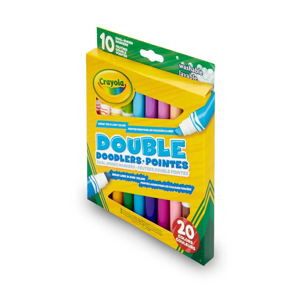 Набор двусторонних фломастеров Crayola 256347.012, 10 шт, washable