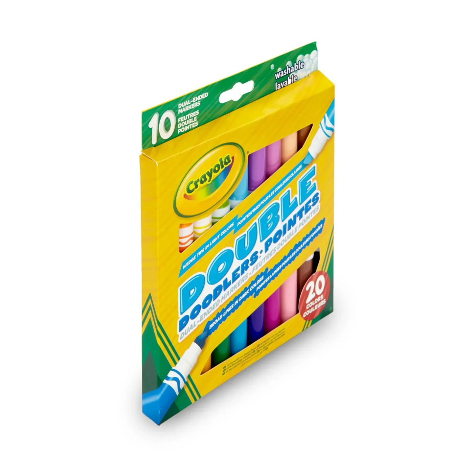 Набор двусторонних фломастеров Crayola 256347.012, 10 шт, washable