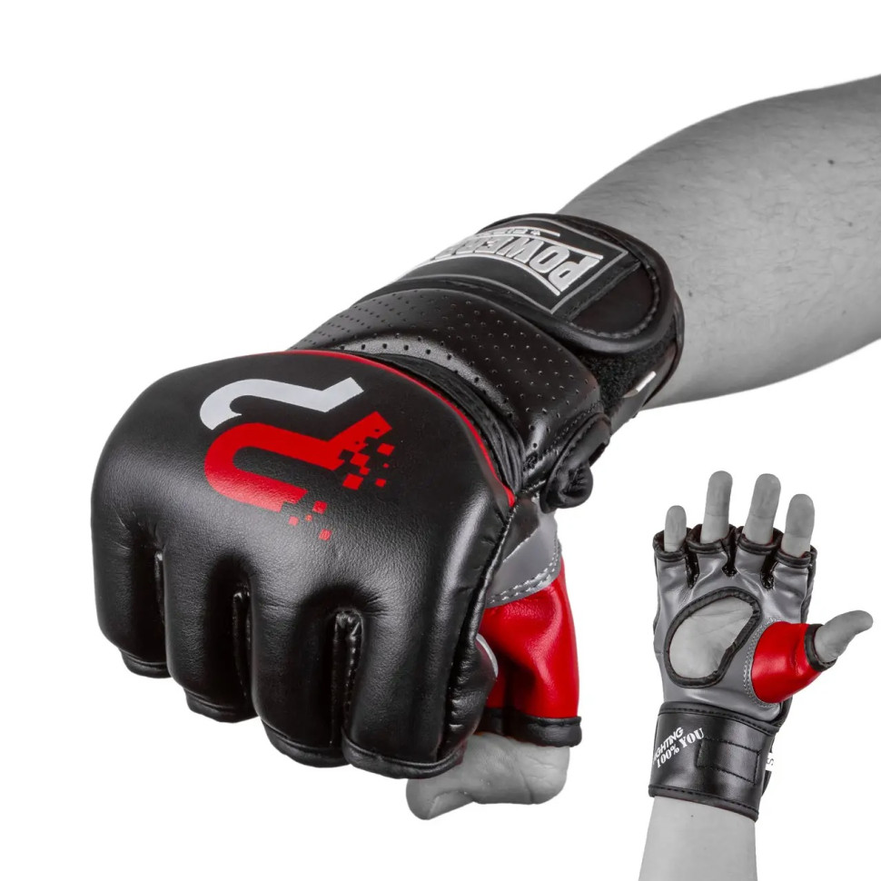 Перчатки для MMA PowerPlay PP_3093_M_Black, Черные M