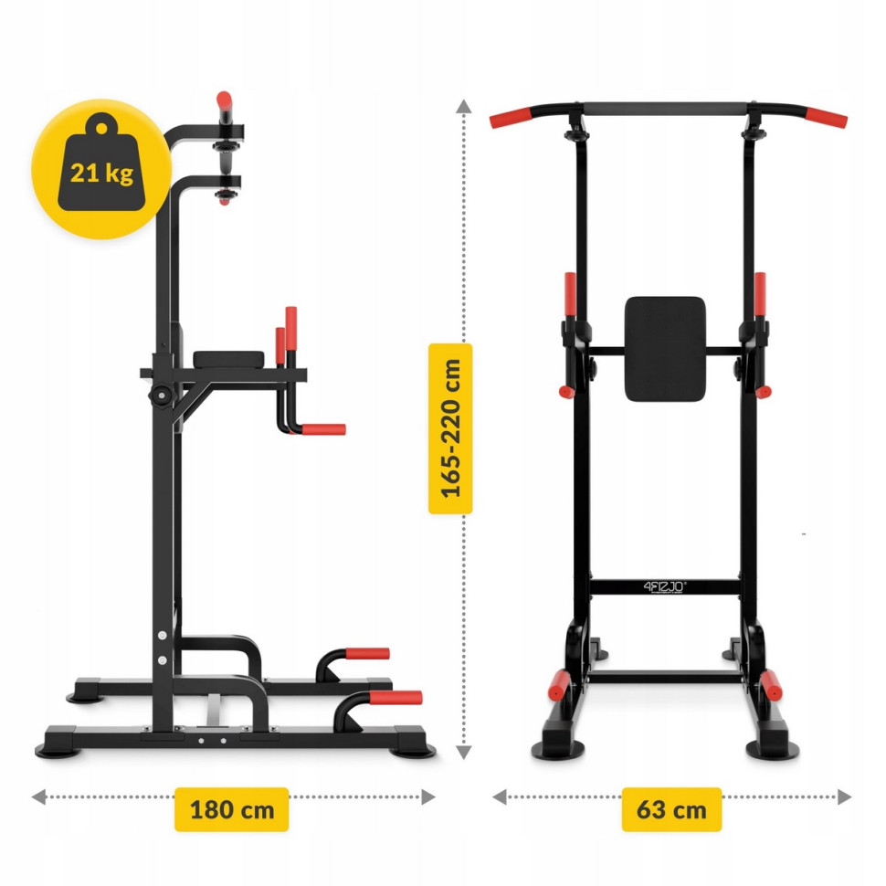 Многофункциональная стойка для подтягиваний Pro 4FIZJO P-5905973402620 регулируемая