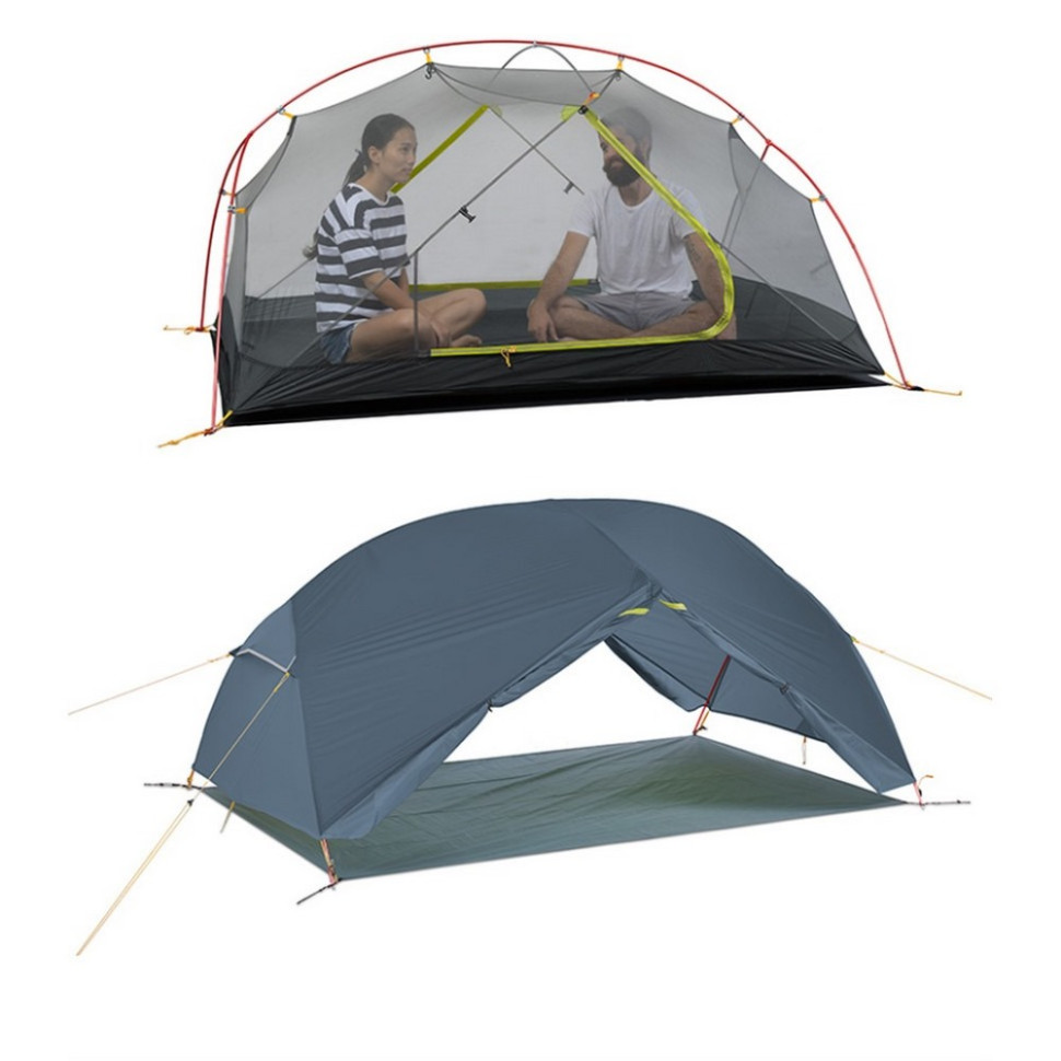 Палатка двухместная ультралегкая Mongar UL NH19M002-J Naturehike 6975641882596