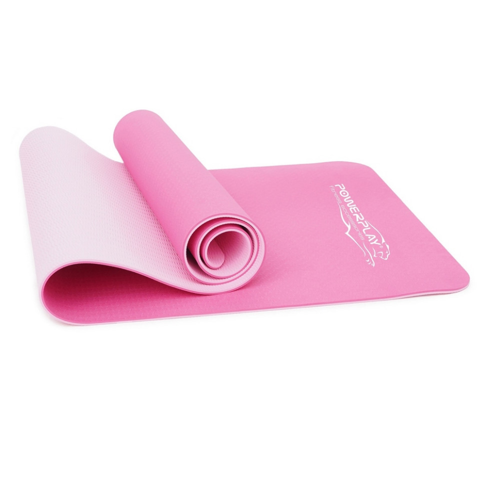 Килимок для йоги та фітнесу 4150 Premium Performance Mat PowerPlay PP_4150_Pink 183x61x0,6 см