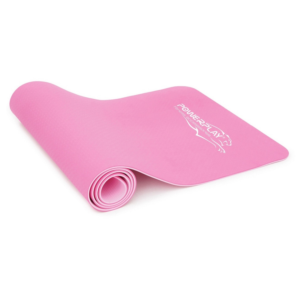 Килимок для йоги та фітнесу 4150 Premium Performance Mat PowerPlay PP_4150_Pink 183x61x0,6 см