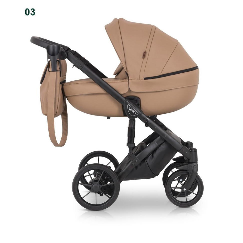 Коляска універсальна 3 в 1 Mirage Basic Verdi 9023-VMB3-3, 5-точкові ремені безпеки