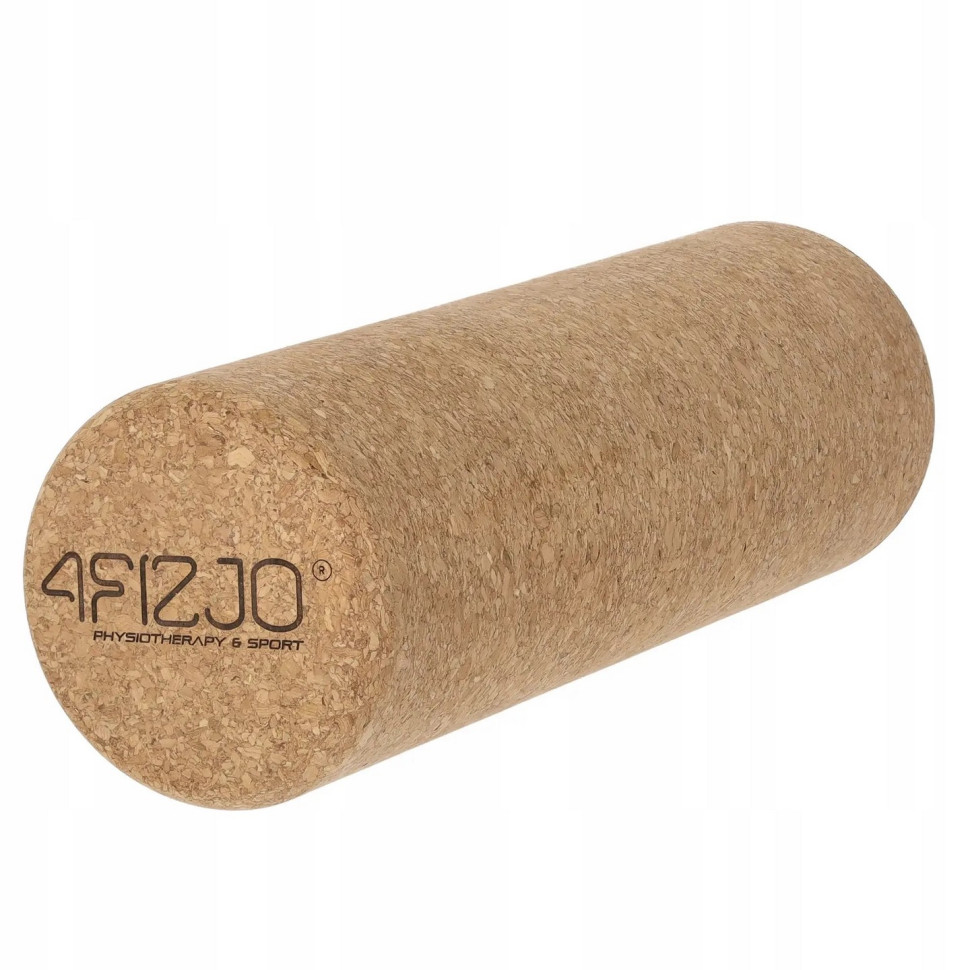 Массажный ролик (валик, роллер) Cork 4FIZJO 4FJ0569, 30 x 10 см, гладкий