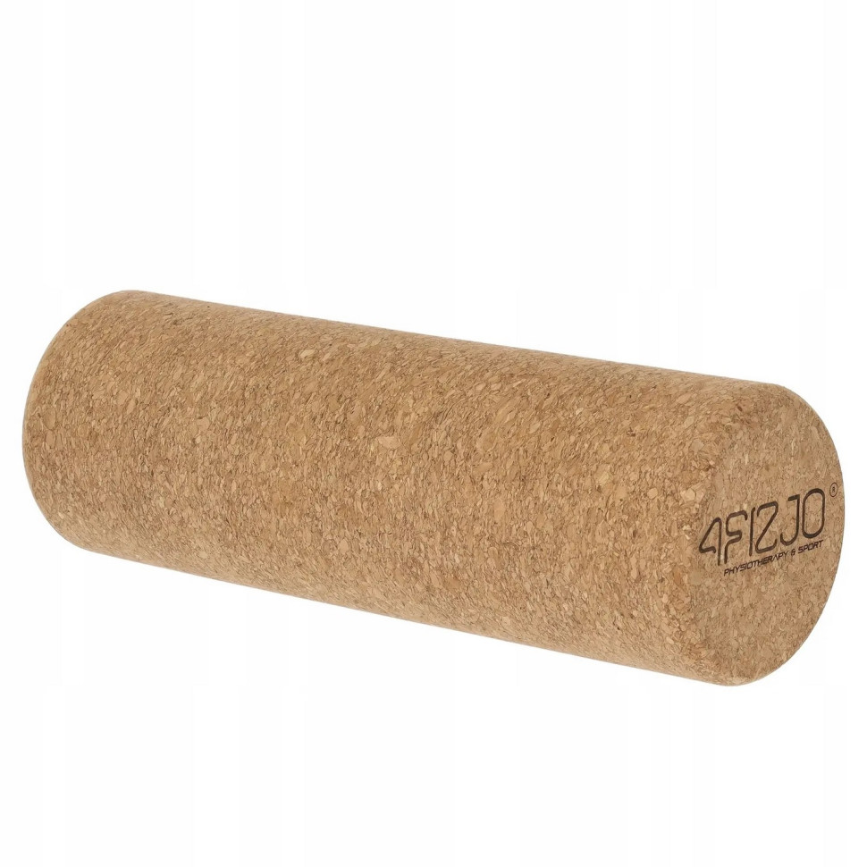 Массажный ролик (валик, роллер) Cork 4FIZJO 4FJ0569, 30 x 10 см, гладкий