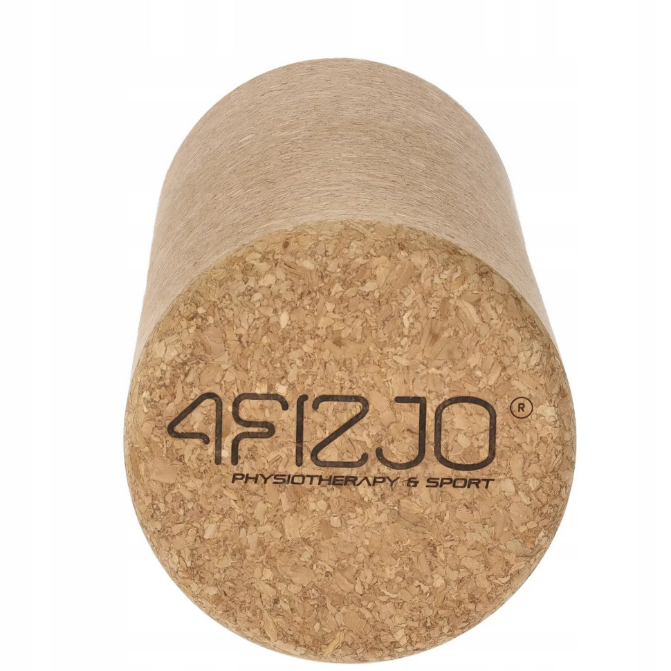 Массажный ролик (валик, роллер) Cork 4FIZJO 4FJ0569, 30 x 10 см, гладкий