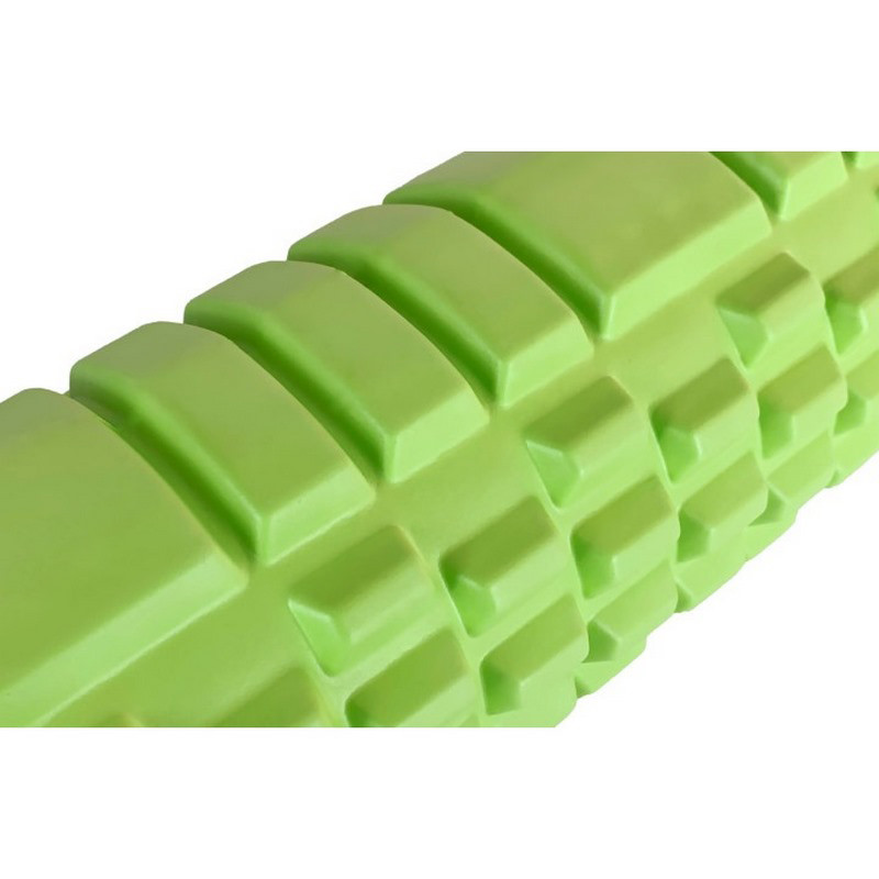 Массажный ролик Grid Roller 1.1 EasyFit EF-2020a-GN 33 см, прочный массажер, салатовый