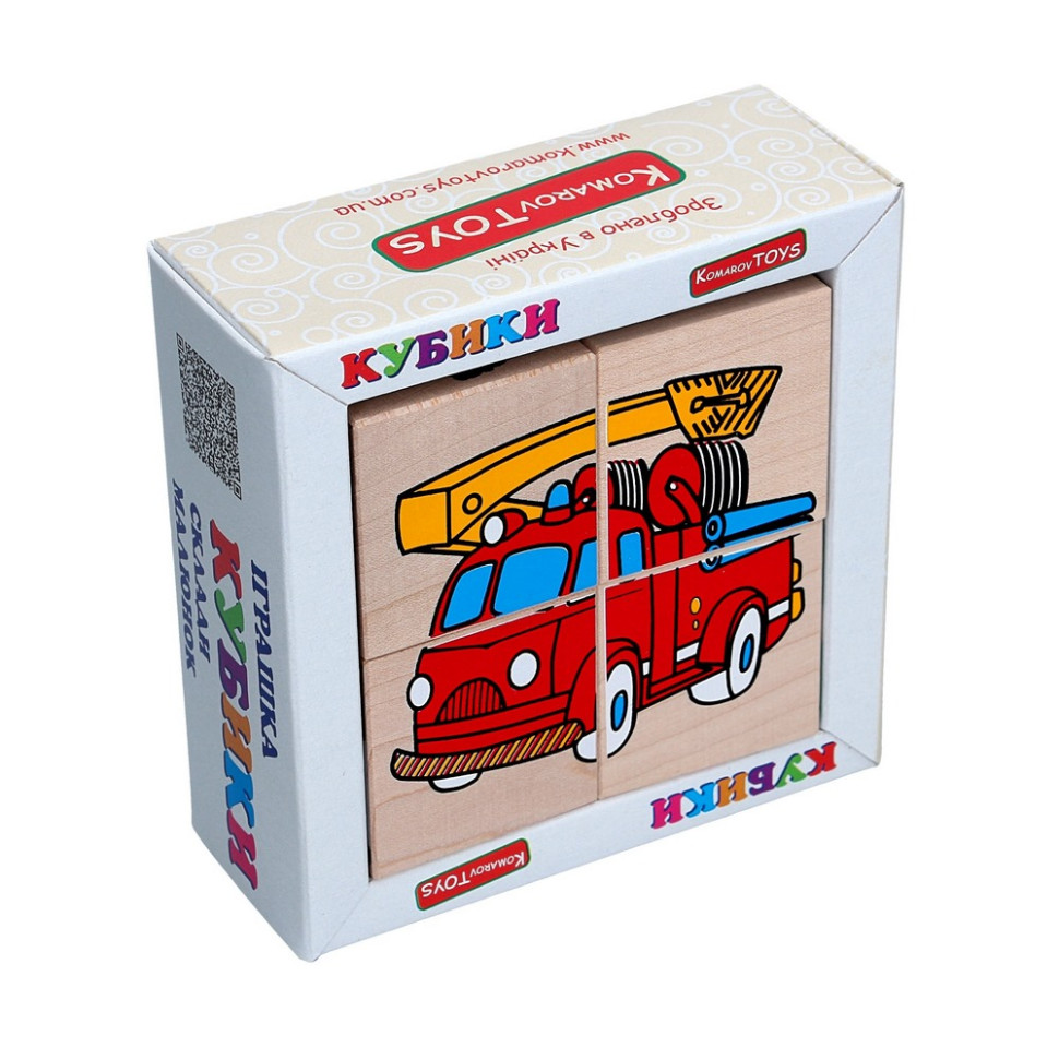 Дитячий дерев'яний кубік