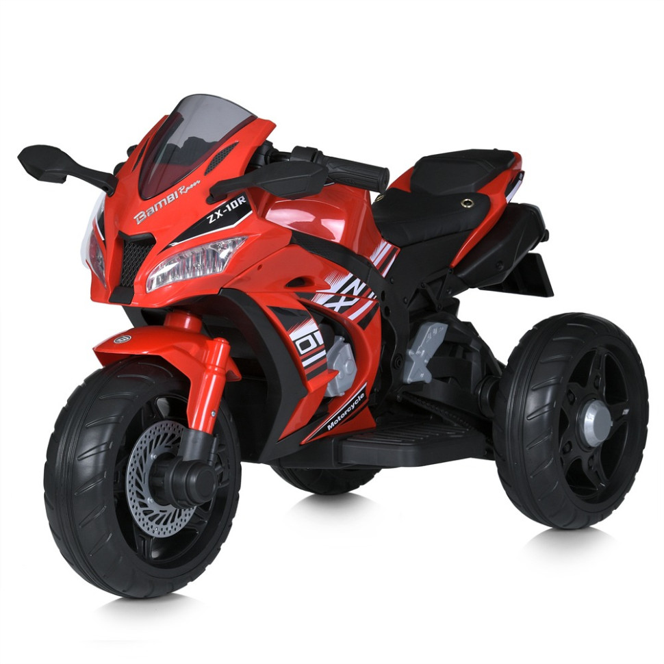 Дитячий мотоцикл Bambi Racer M 5806EL-3, 3 колеса, музика та світло, червоний