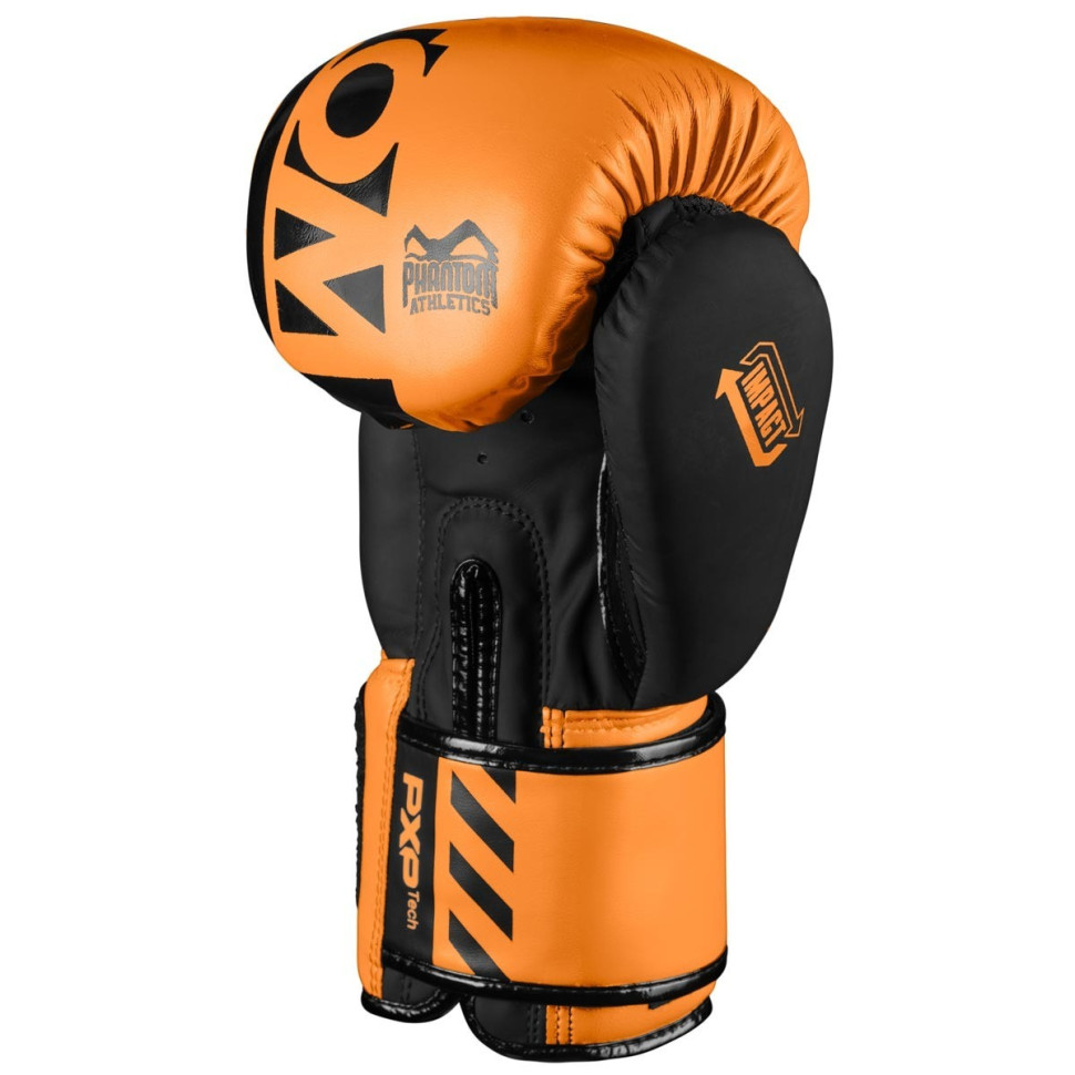 Боксерські рукавиці APEX Neon Phantom PHBG2889-14 Orange 14 унцій (капа в подарунок)