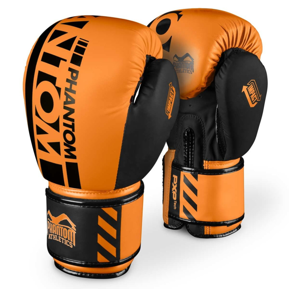 Боксерські рукавиці APEX Neon Phantom PHBG2889-14 Orange 14 унцій (капа в подарунок)