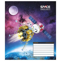 Тетрадь ученическая "Space singularity" Школярик 024-3384K-3 в клетку, 24 листов