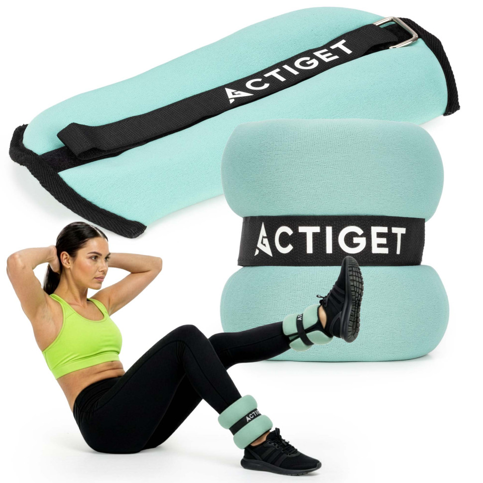 Обтяжувачі-манжети для ніг та рук Actiget ACT0129 Turquoise/Black 2x1,5 кг