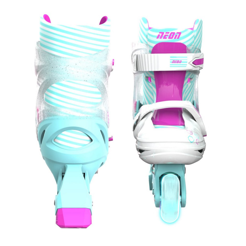 Дитячі ролики Inline Neon NT07T4 колеса що світяться, розмір 30-33, бірюзовий