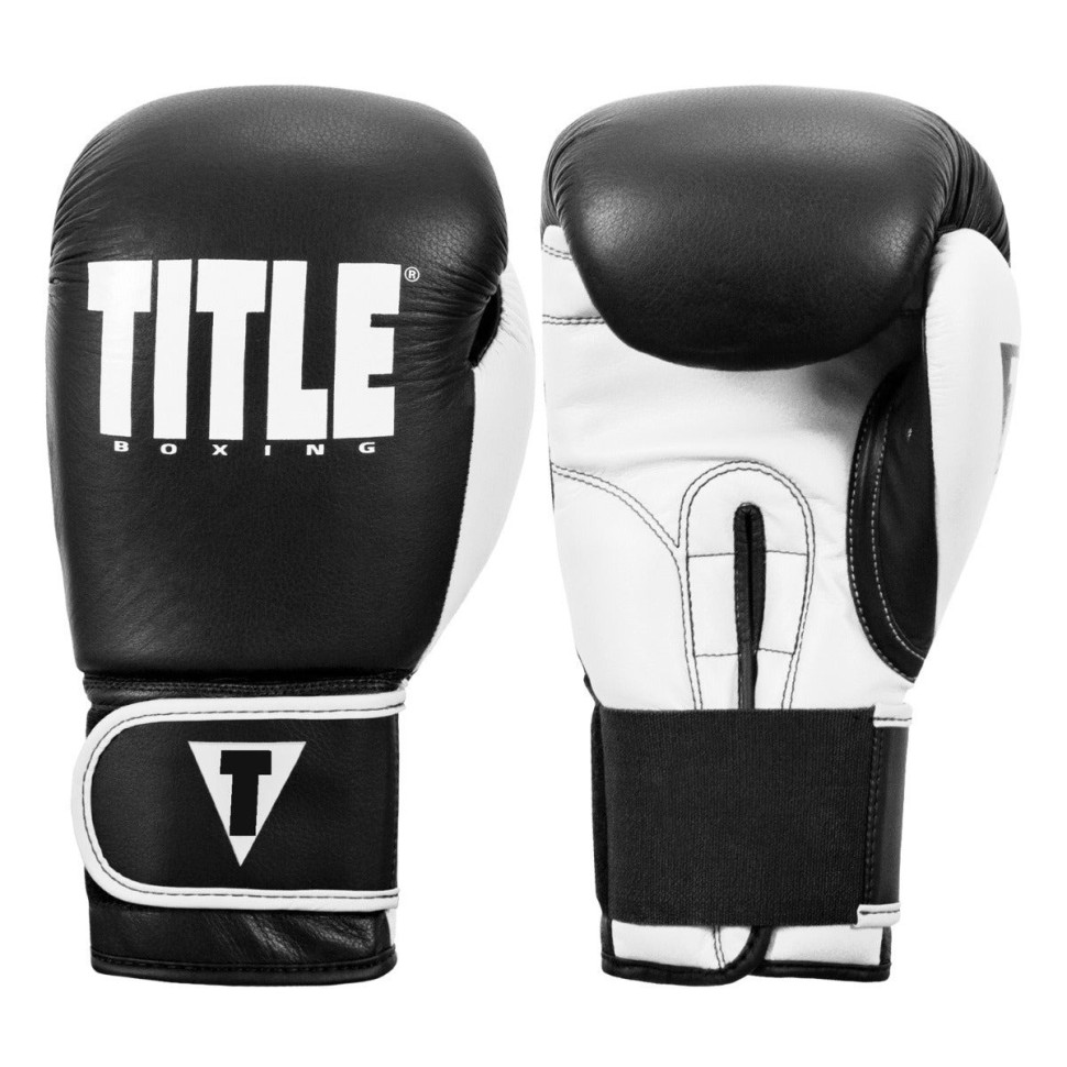 Боксерские перчатки Boxing Dynamic Strike TITLE XDBG 16 BK/WH 16 унций (бинты в комплекте)