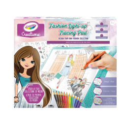 Дошка для малювання з підсвічуванням "Fashion" Crayola 25-5980 в комплекті з олівцями