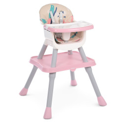 Стульчик для кормления Bambi M 5672-8, трансф, 3в1 (столик, Стульчик для кормления, лего) розовый
