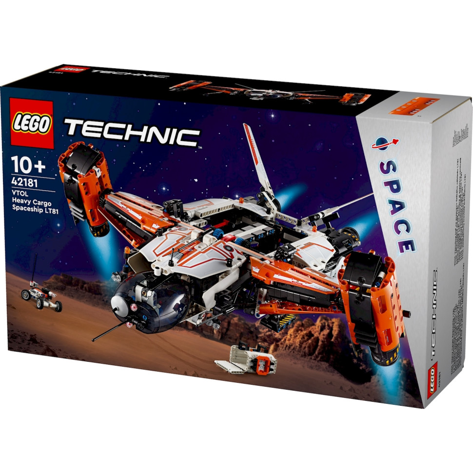 Конструктор LEGO Technic Вантажний космічний корабель VTOL LT81 42181, 1365 деталей