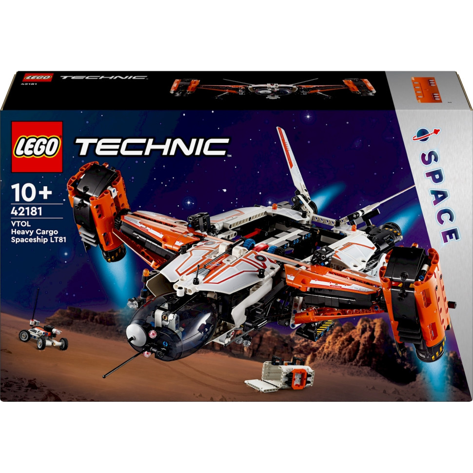 Конструктор LEGO Technic Вантажний космічний корабель VTOL LT81 42181, 1365 деталей