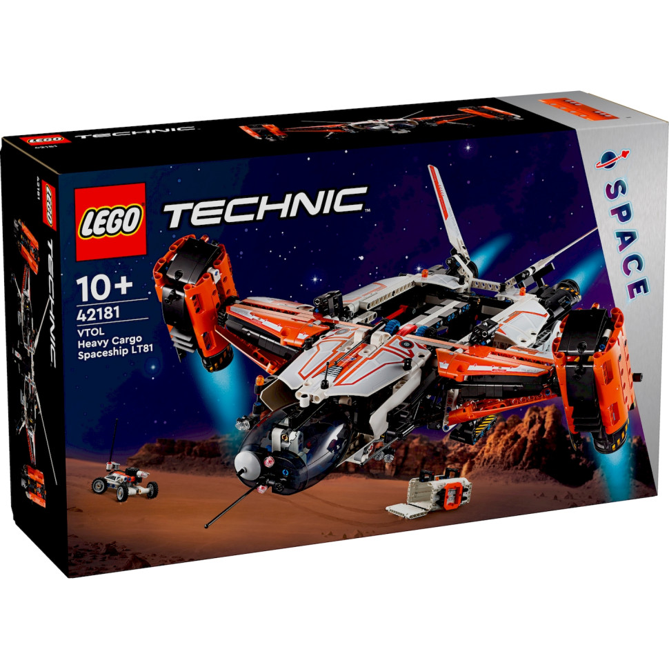 Конструктор LEGO Technic Вантажний космічний корабель VTOL LT81 42181, 1365 деталей