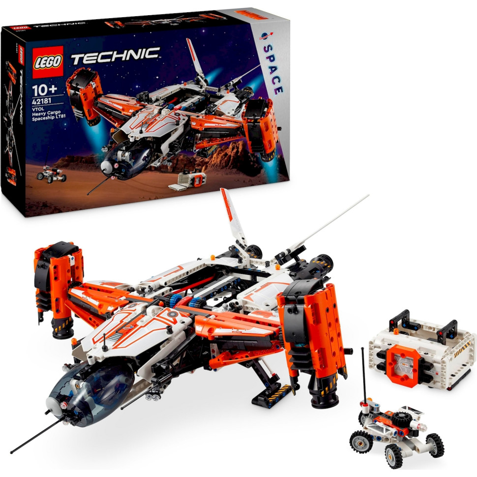 Конструктор LEGO Technic Вантажний космічний корабель VTOL LT81 42181, 1365 деталей