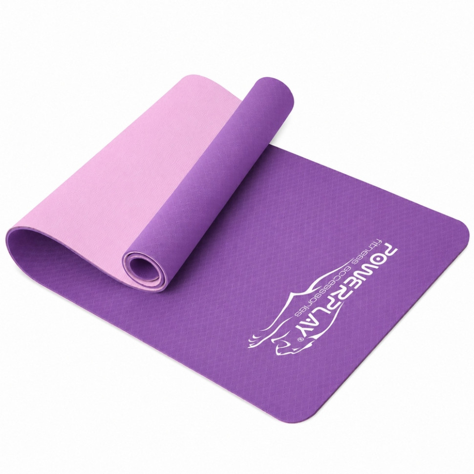 Килимок для йоги та фітнесу 4150 Premium Performance Mat PowerPlay PP_4150_Purple 183x61x0,6 см