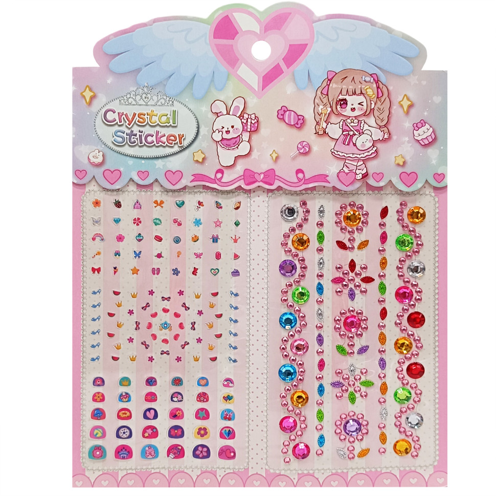 Наклейки декоративные Bambi XY-008-1(Pink) для авто, ноутбуков, телефонов