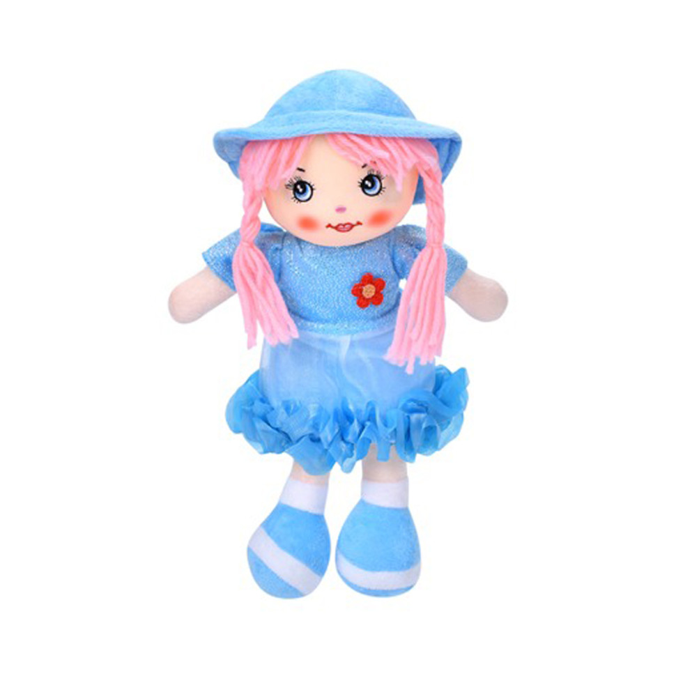 Дитяча іграшкова лялька Bambi YG0009(Blue) 33 см, м'яка набивна, петелька   